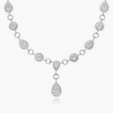 5.10 Carat Lab Grown Diamond Necklace, 14K White Gold