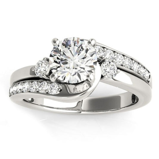 Swirl Design Diamond Engagement Ring Setting