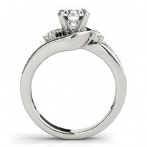 Swirl Design Diamond Engagement Ring Setting