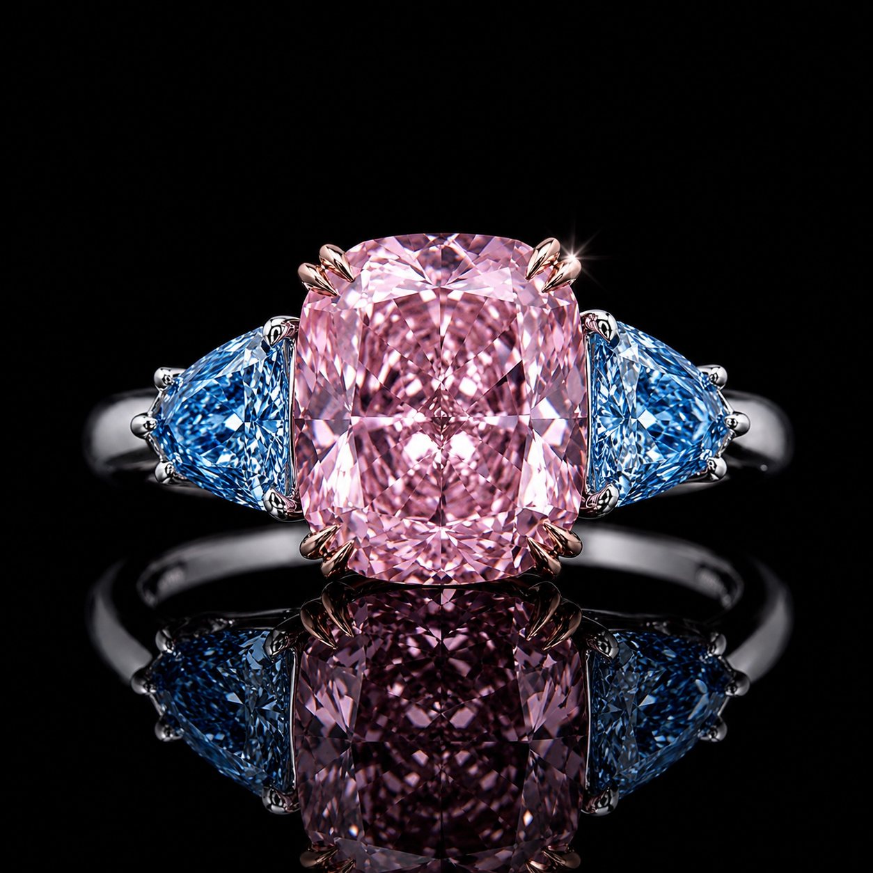 The Olympus Rainbow Sovereign Ring – Rare Rainbow LG Diamond Collector Ring – 1 of 150 Ever Made