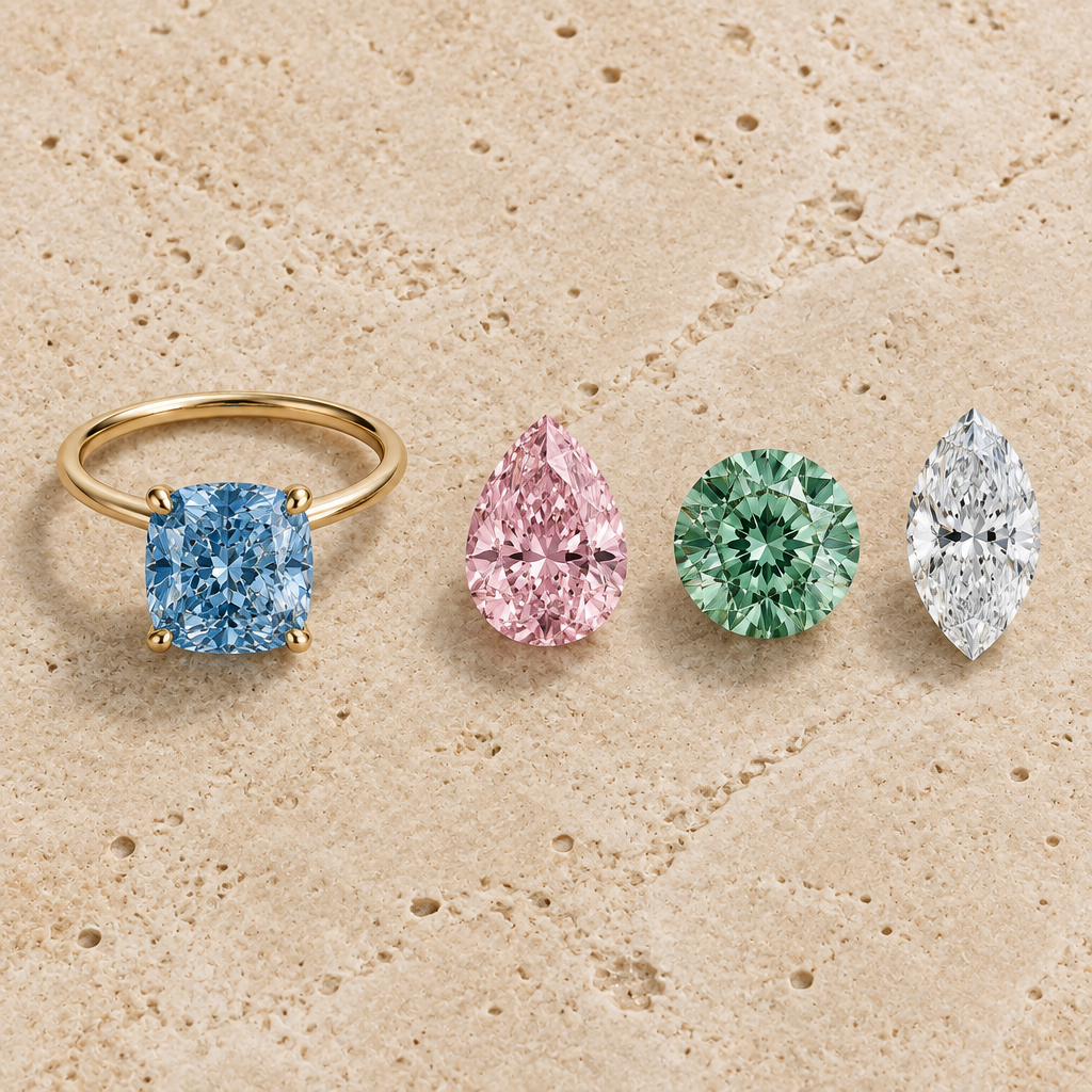 The Evolution Ring™ - The Interchangeable Shape & Color Diamond Ring - An Engagement Ring that comes with 3 Extra Stones