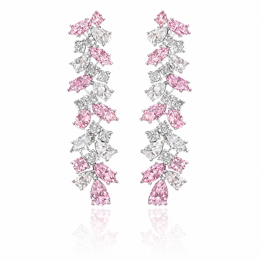 The Imperial Mirage Earrings – 10 Carat LG Diamond Earrings in 14K White Gold – Only 300 Ever Made