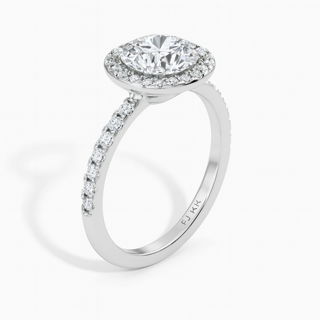 2.00 Carat Round Lab Grown Diamond Ring IGI 18K Yellow Gold Future Jewelry