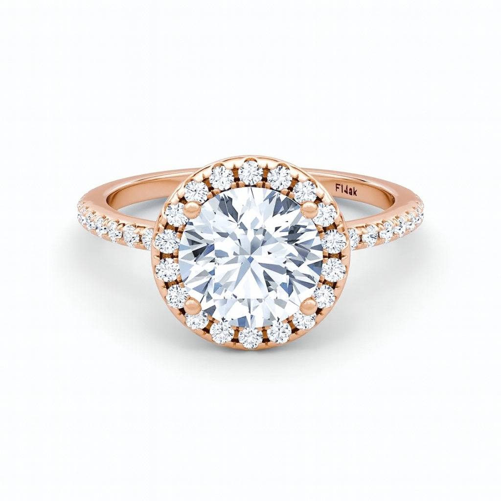 2.00 Carat Round Lab Grown Diamond Ring IGI 18K Yellow Gold Future Jewelry