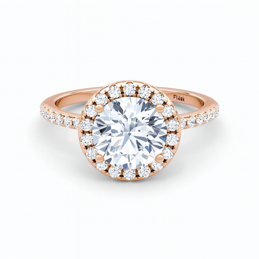 2.00 Carat Round Lab Grown Diamond Ring IGI 18K Yellow Gold Future Jewelry