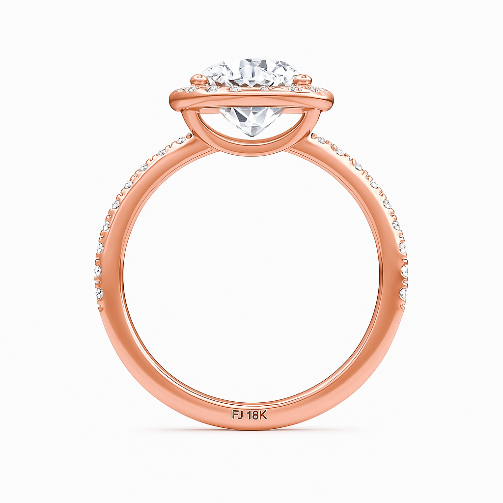 2.00 Carat Round Lab Grown Diamond Ring IGI 18K Yellow Gold Future Jewelry