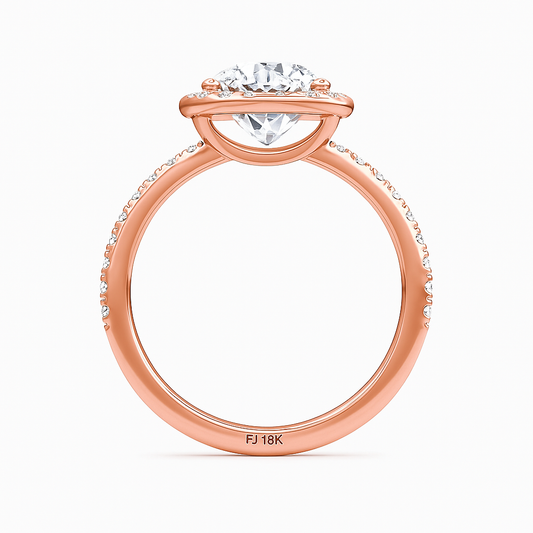 2.00 Carat Round Lab Grown Diamond Ring IGI 18K Yellow Gold Future Jewelry