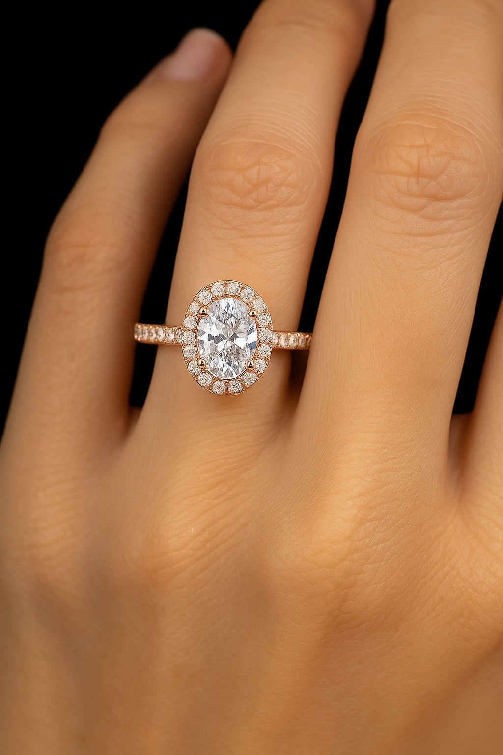 3 Carat Lab Grown Diamond Ring in 14K Yellow Gold