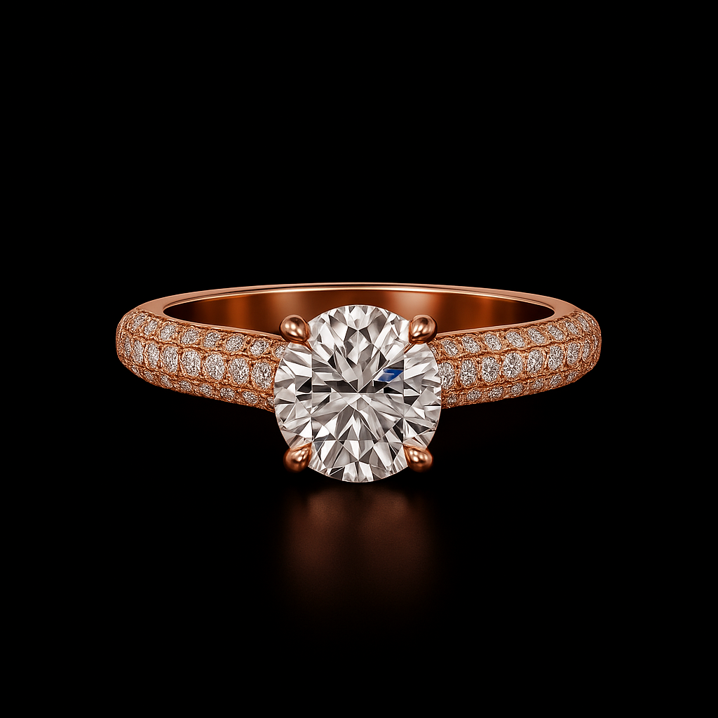 2.1 Carat Round Lab Diamond Ring 18K White Gold Future Jewelry