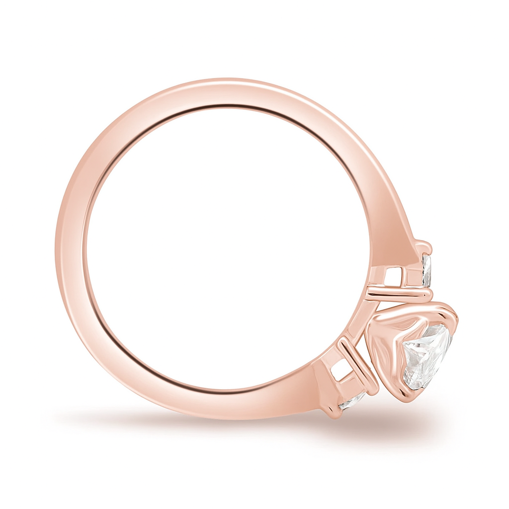 1.30 Carat Oval Cut IGI Lab Grown Diamond Engagement Ring 14k White Gold