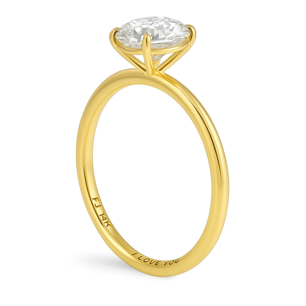 2.00 Carat Lab Grown Diamond Ring in 14K White Gold