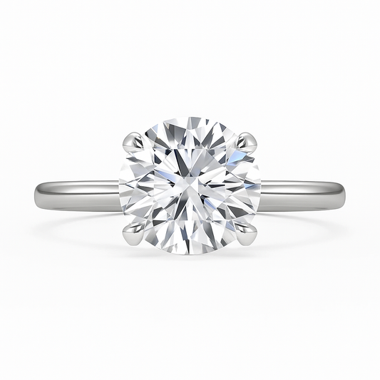 2 Carat Lab Diamond Engagement Ring in 18K Yellow Gold