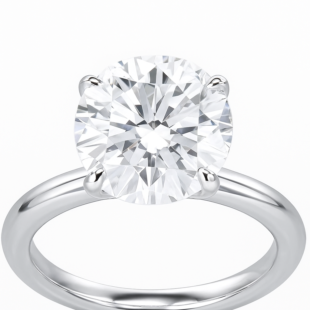 2 Carat Lab Diamond Engagement Ring in 18K Yellow Gold