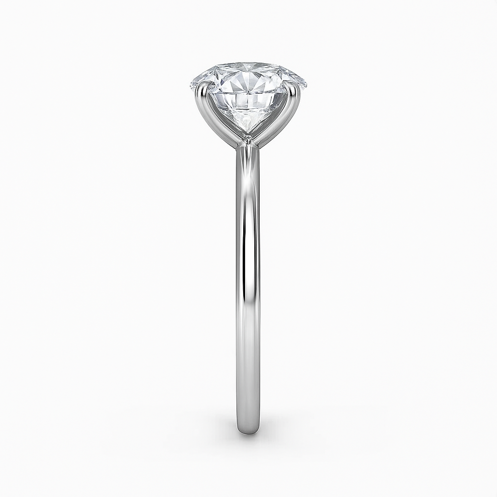 2 Carat Lab Diamond Engagement Ring in 18K Yellow Gold