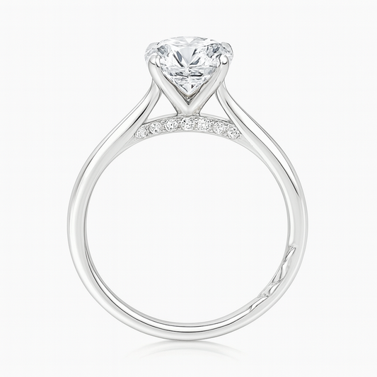 1.15 Ct IGI Lab Oval Cut Diamond Engagement Ring 18k Yellow Gold