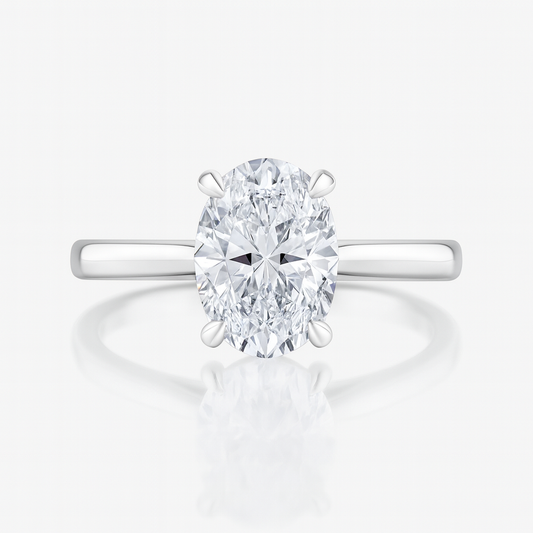 1.15 Ct IGI Lab Oval Cut Diamond Engagement Ring 18k Yellow Gold