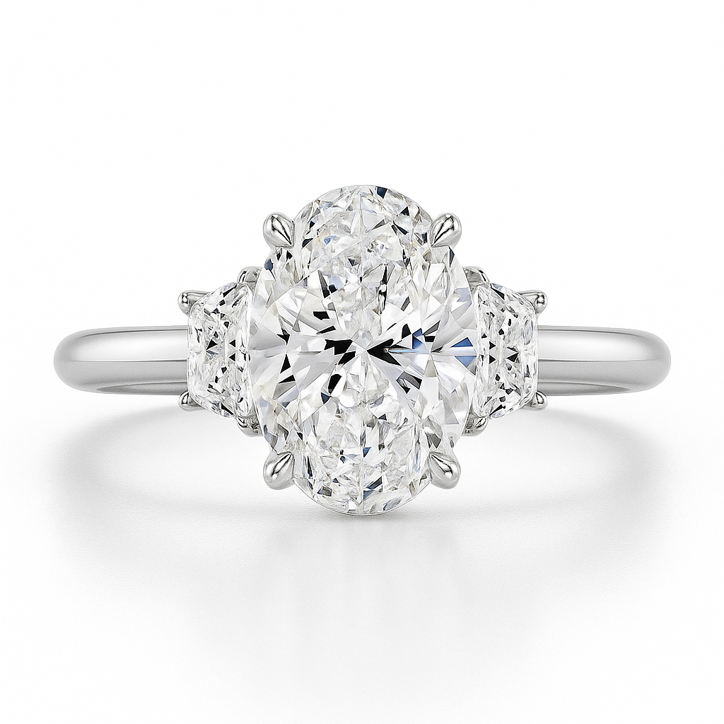 4 Carat Lab Diamond Engagement Ring in 14K Yellow Gold Future Jewelry