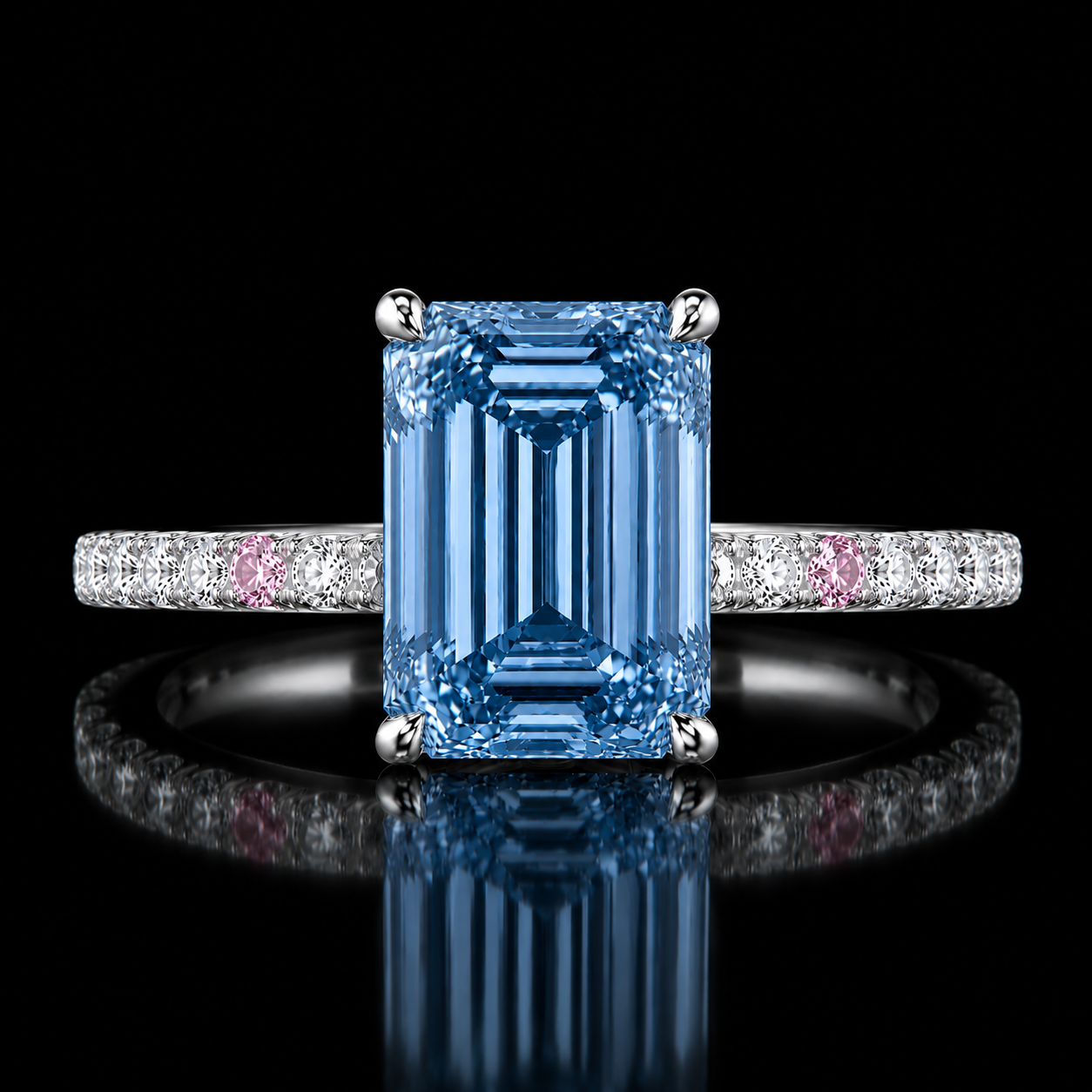 The Emerald Prestige™ Collection | 4 Carat Emerald Cut Lab Grown Diamond Ring