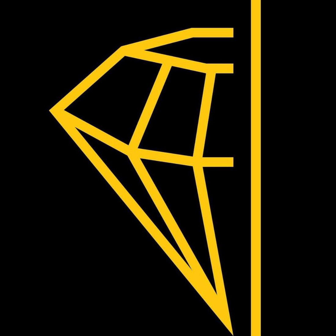logo of future jewelry in black and yellow in the branding information section of the website