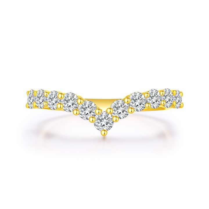 The Future Jewelry Brilliance Ring: IGI Certified 18K Gold Full Diamond Wedding & Engagement Ring