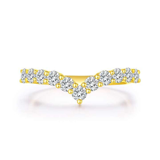 The Future Jewelry Brilliance Ring: IGI Certified 18K Gold Full Diamond Wedding & Engagement Ring