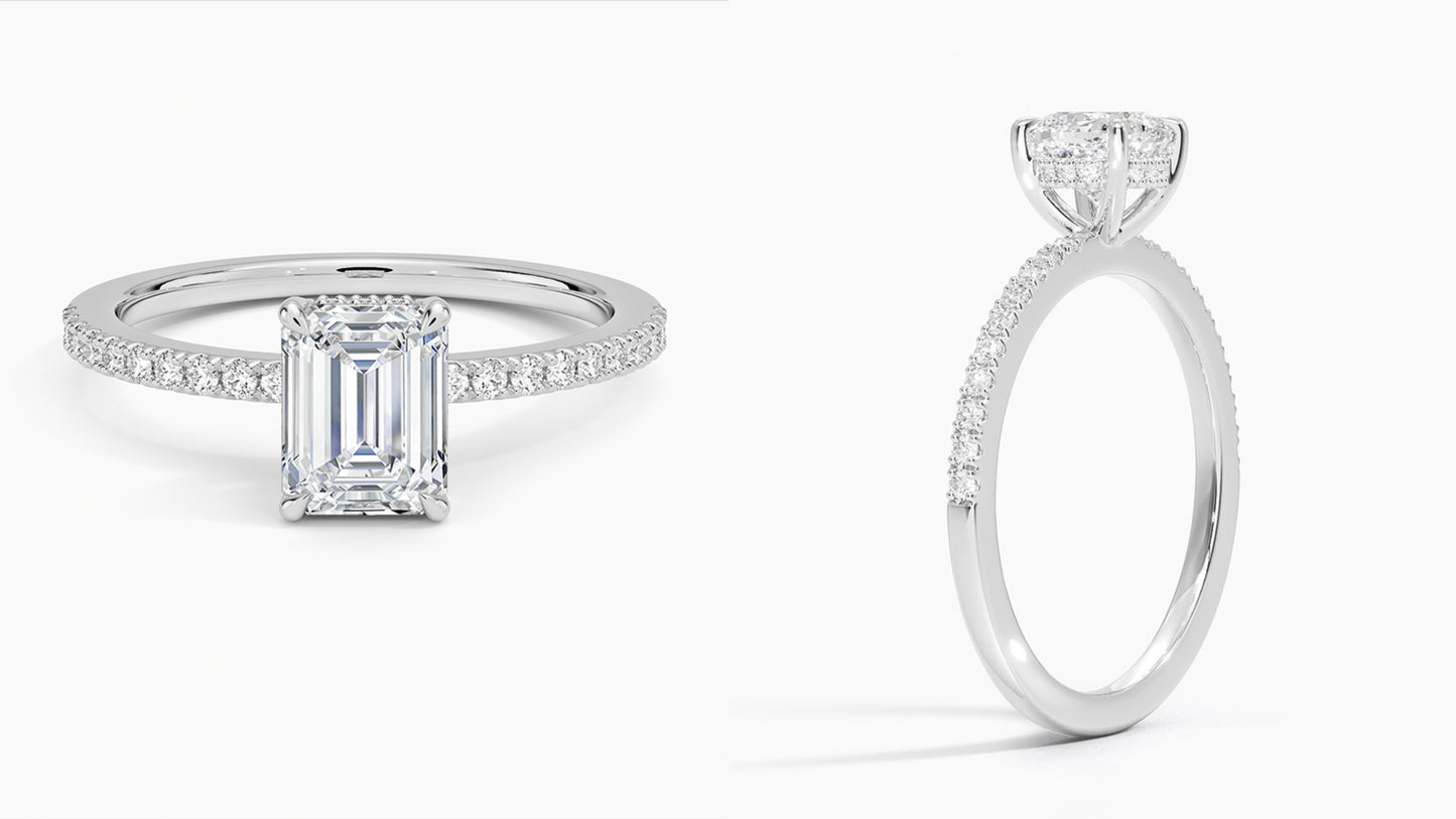 The Versatile Elegance Ring: IGI Certified 14K White Gold Lab Grown Diamond Jewelry with Custom Gemstone Options