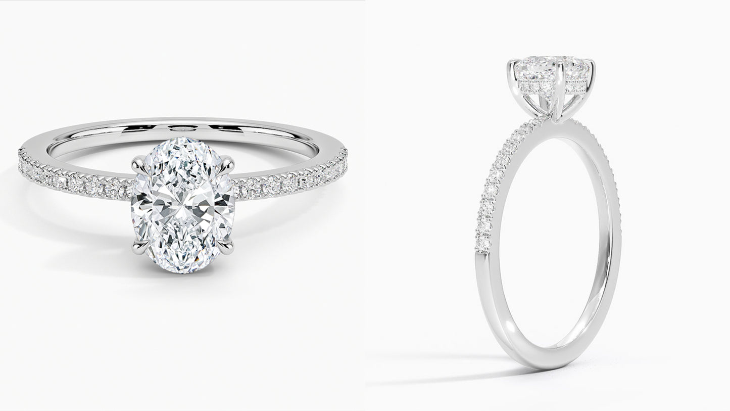 The Versatile Elegance Ring: IGI Certified 14K White Gold Lab Grown Diamond Jewelry with Custom Gemstone Options