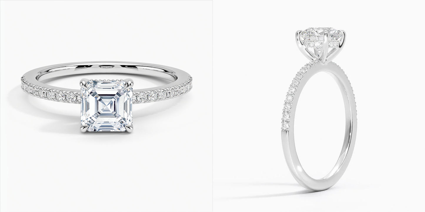 The Versatile Elegance Ring: IGI Certified 14K White Gold Lab Grown Diamond Jewelry with Custom Gemstone Options