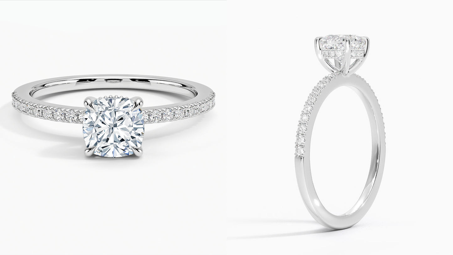 The Versatile Elegance Ring: IGI Certified 14K White Gold Lab Grown Diamond Jewelry with Custom Gemstone Options