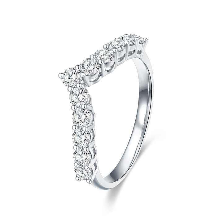 The Future Jewelry Brilliance Ring: IGI Certified 18K Gold Full Diamond Wedding & Engagement Ring