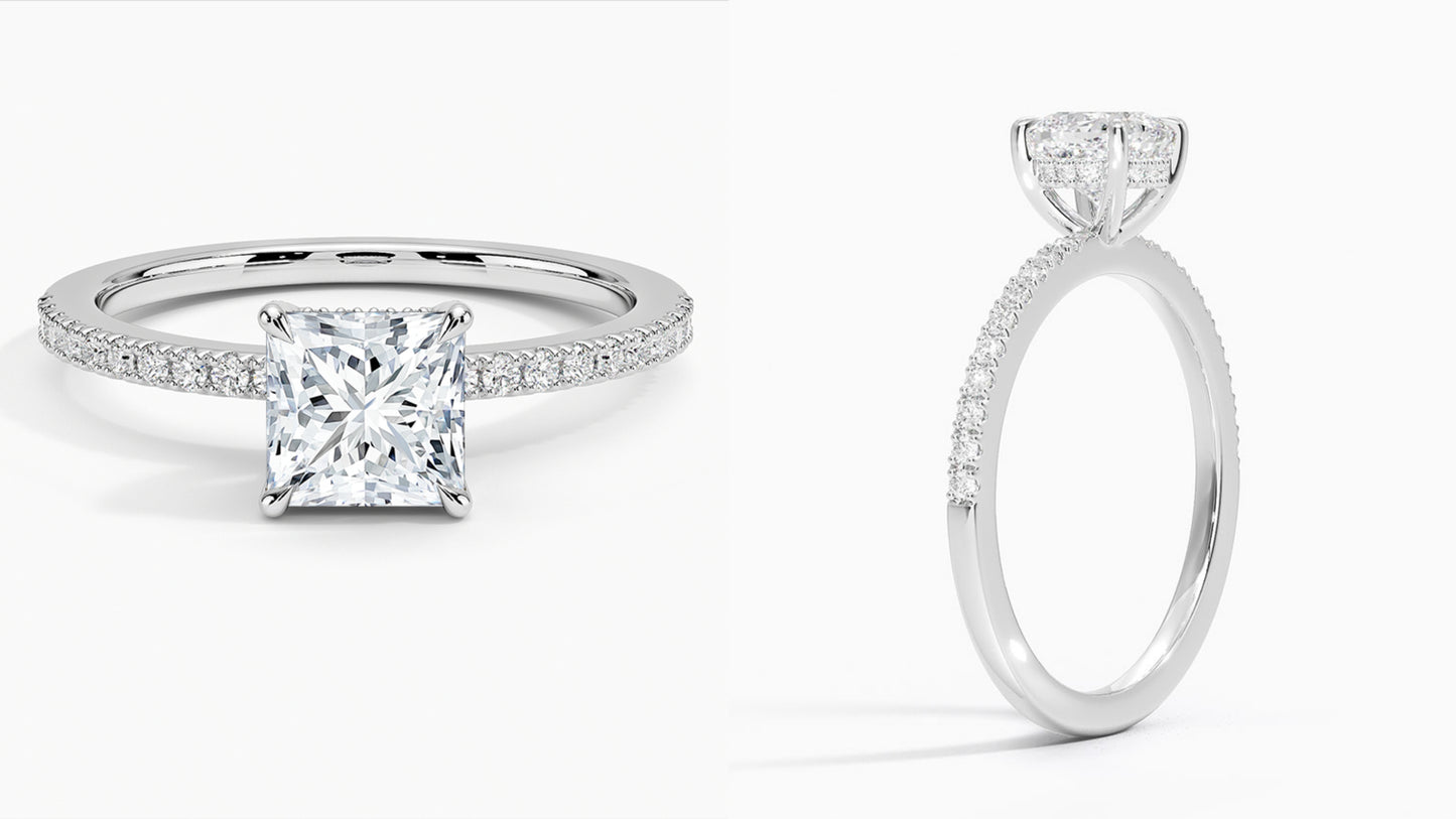 The Versatile Elegance Ring: IGI Certified 14K White Gold Lab Grown Diamond Jewelry with Custom Gemstone Options
