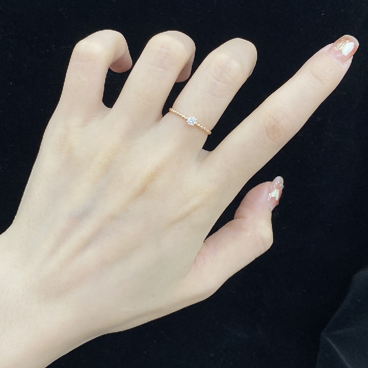 Diamond Engagement Ring in 18K Rose Gold & White Gold