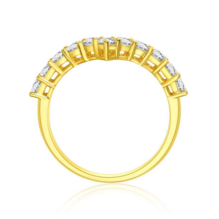 The Future Jewelry Brilliance Ring: IGI Certified 18K Gold Full Diamond Wedding & Engagement Ring