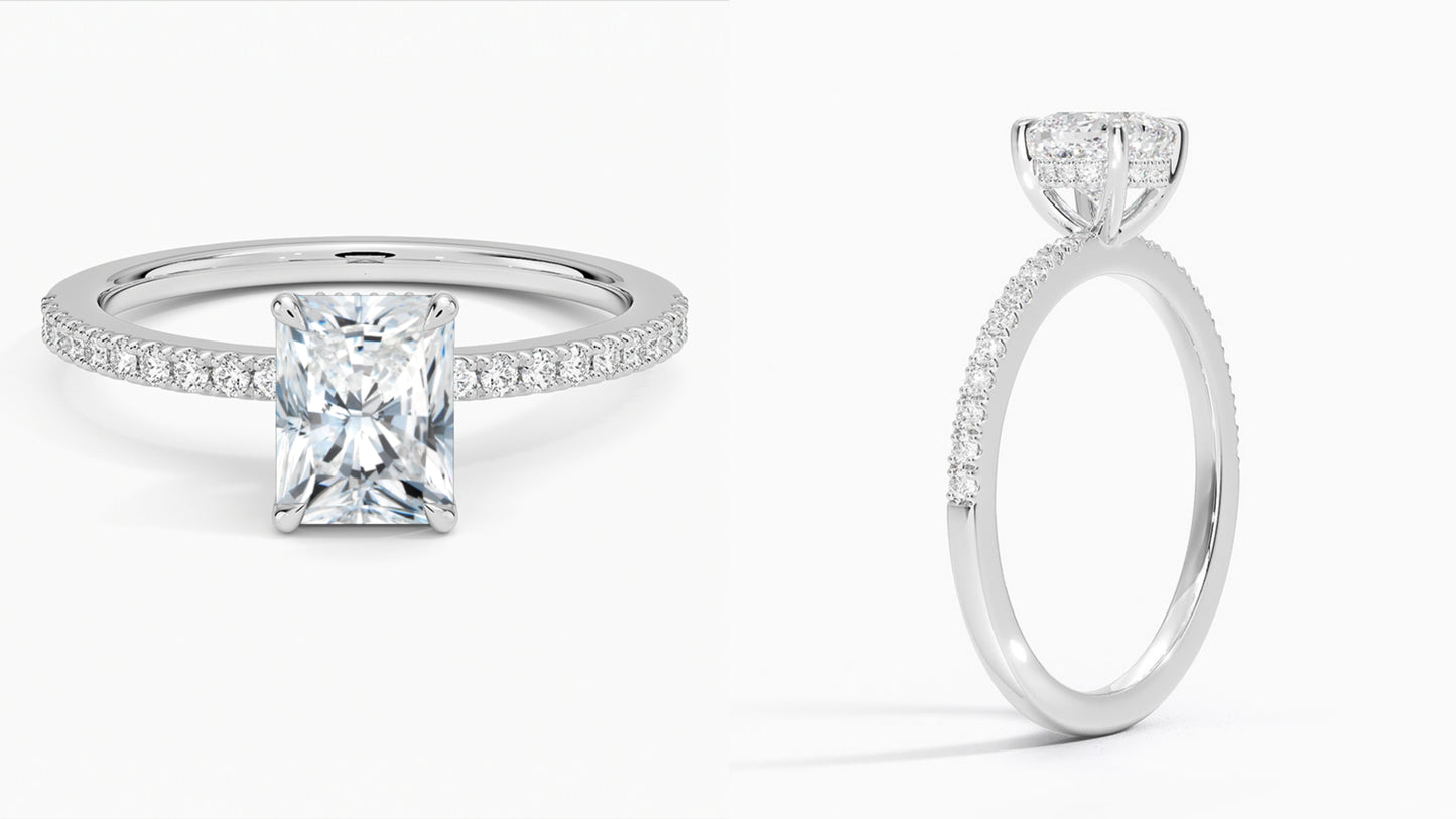 The Versatile Elegance Ring: IGI Certified 14K White Gold Lab Grown Diamond Jewelry with Custom Gemstone Options