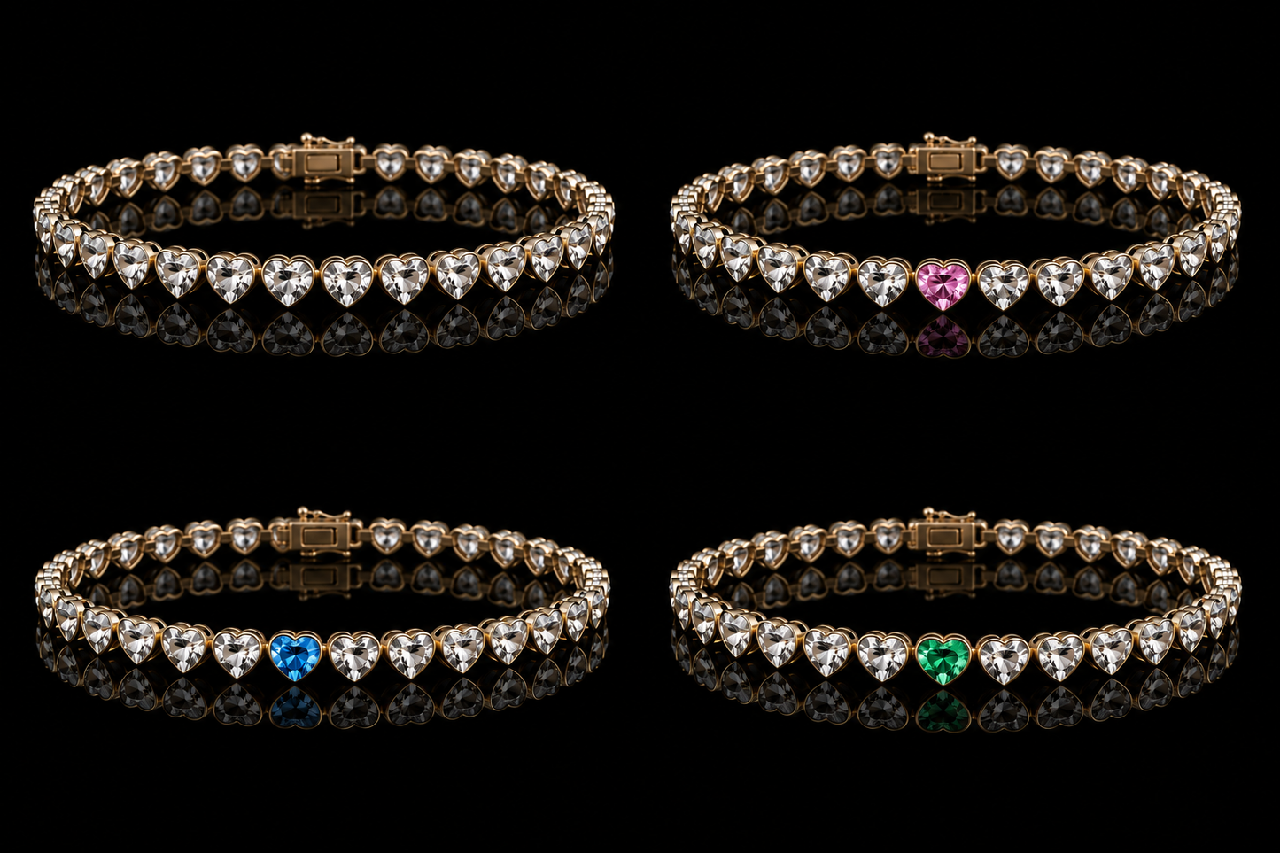 The Eternal Lumière Heart Tennis Bracelet – LG Diamond Edition | 1 of 300