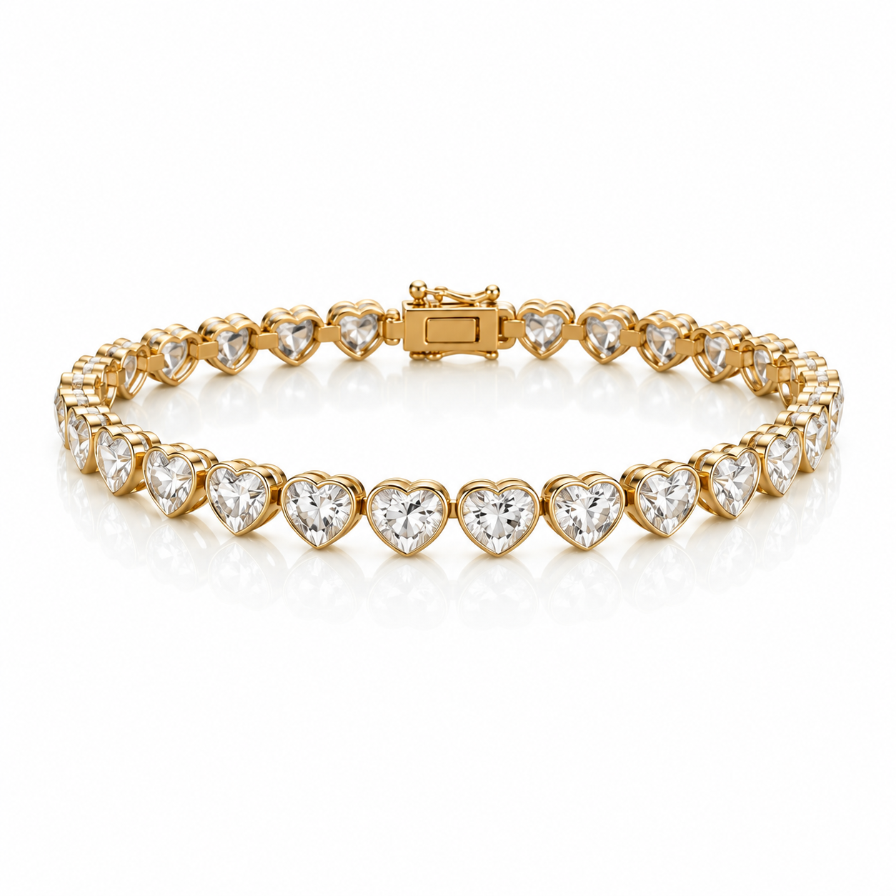 The Eternal Lumière Heart Tennis Bracelet – LG Diamond Edition | 1 of 300