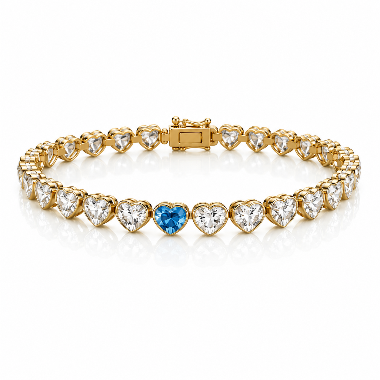 The Eternal Lumière Heart Tennis Bracelet – LG Diamond Edition | 1 of 300