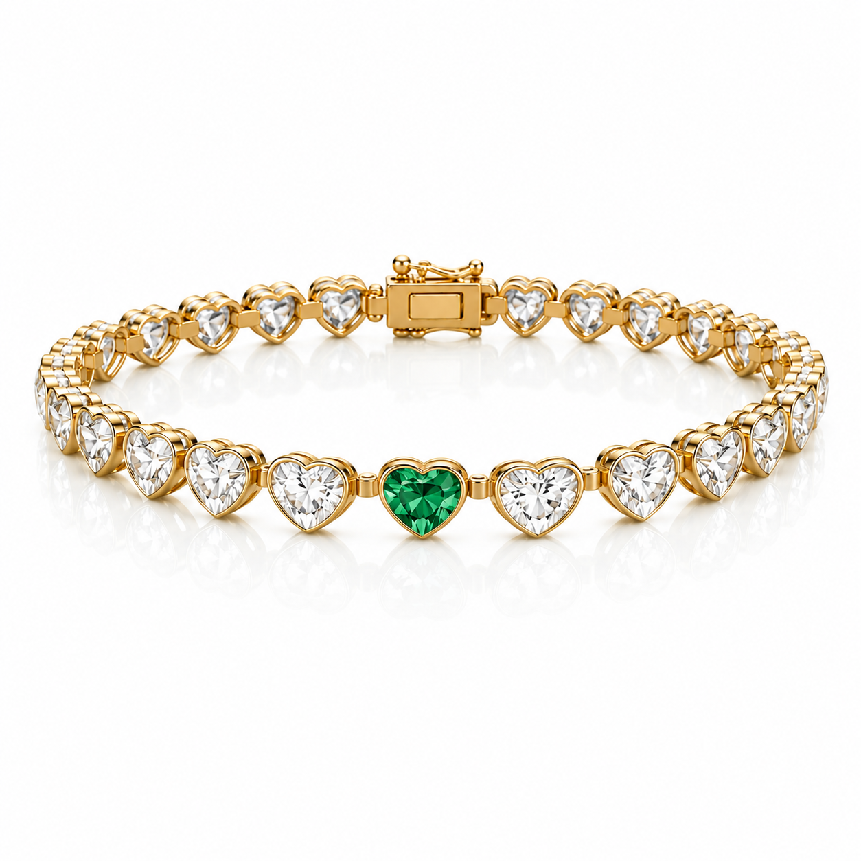 The Eternal Lumière Heart Tennis Bracelet – LG Diamond Edition | 1 of 300