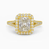 3.6 Carat Lab Grown Diamond Engagement Ring, 14K White Gold