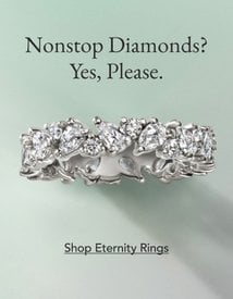 18K Yellow Gold French Pavé Eternity Lab Diamond Ring (1 ct. tw.)