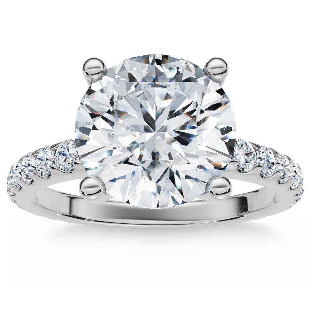 Bliss Diamond Certified 3.40Ct Diamond Engagement Ring 14k Gold Lab Grown - Future Jewelry
