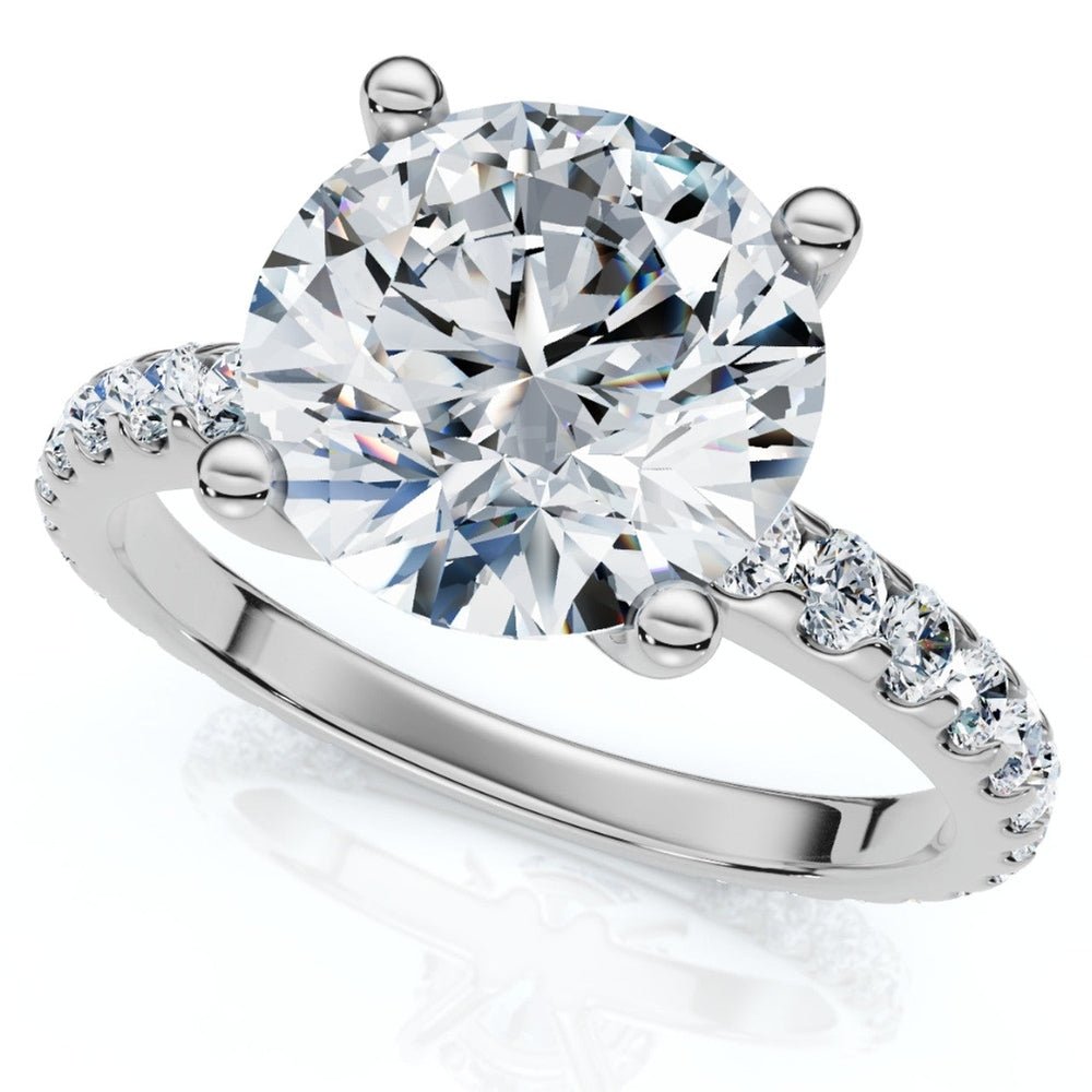 Bliss Diamond Certified 3.40Ct Diamond Engagement Ring 14k Gold Lab Grown - Future Jewelry