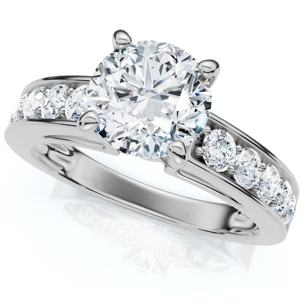 Bliss Diamond Certified 3Ct Diamond Engagement Ring Cathedral 14k Gold Lab Grown - Future Jewelry