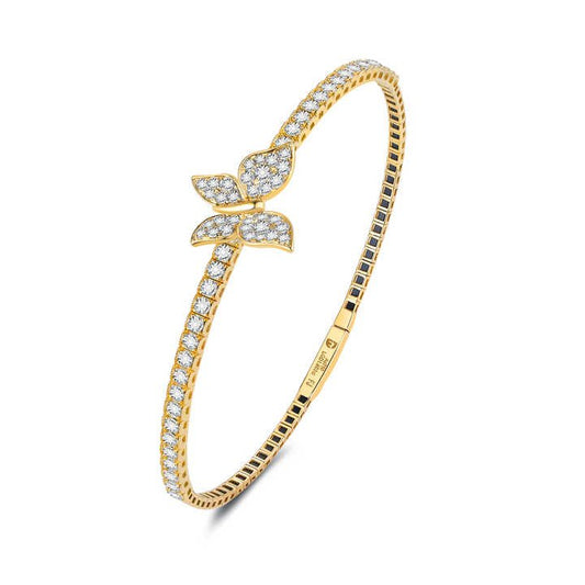 Butterfly Lab Grown Diamond Bracelet in 18K Gold - Future Jewelry