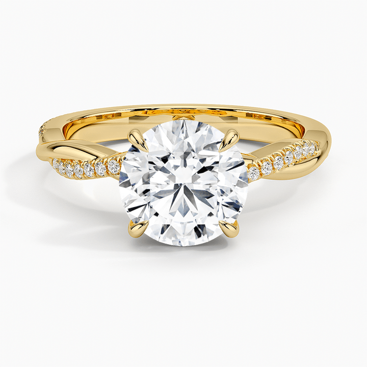 Classic Brilliance Round Diamond Engagement Ring In White Gold - Future Jewelry