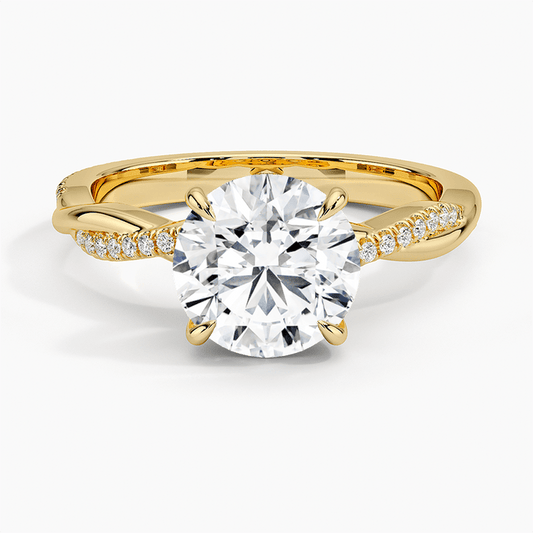 Classic Brilliance Round Diamond Engagement Ring In White Gold - Future Jewelry