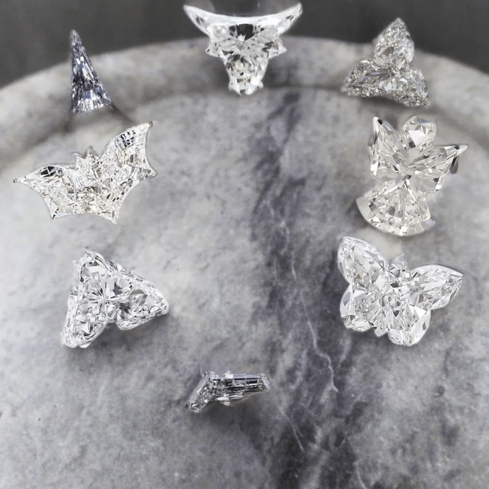 Custom Laser Diamond Cut - Available in any Shape in White or Yellow Gold for Bracelets, Necklaces, Earrings or Rings - Future Jewelry