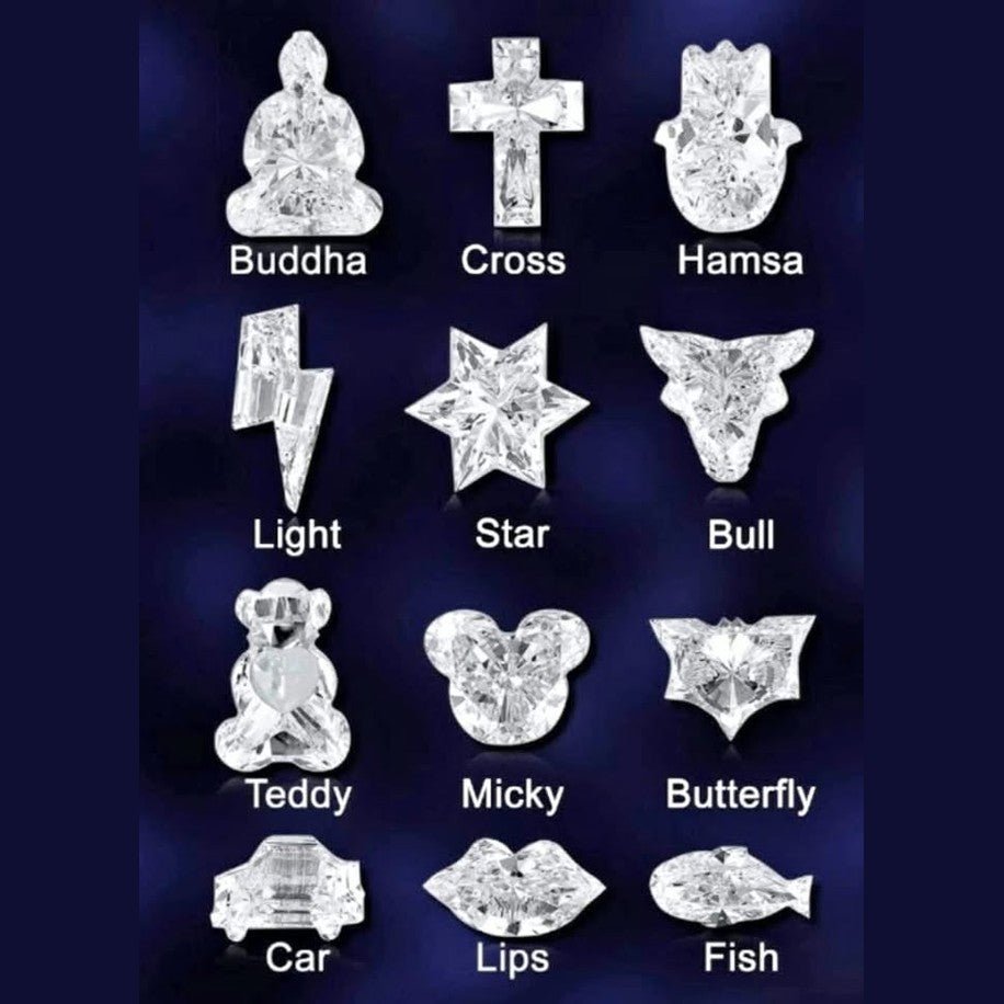 Custom Laser Diamond Cut - Available in any Shape in White or Yellow Gold for Bracelets, Necklaces, Earrings or Rings - Future Jewelry