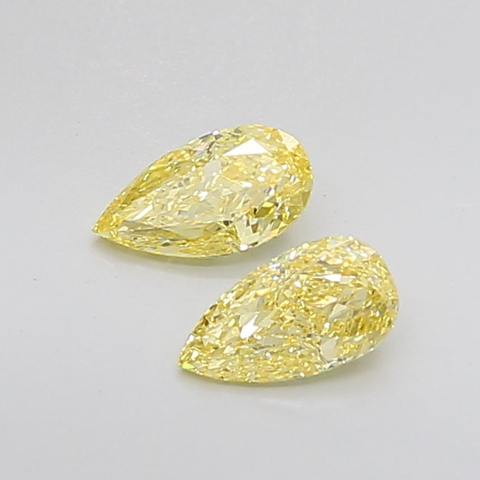 Loose Diamond Pear Shape Yellow Gemstone Lab-grown Diamond