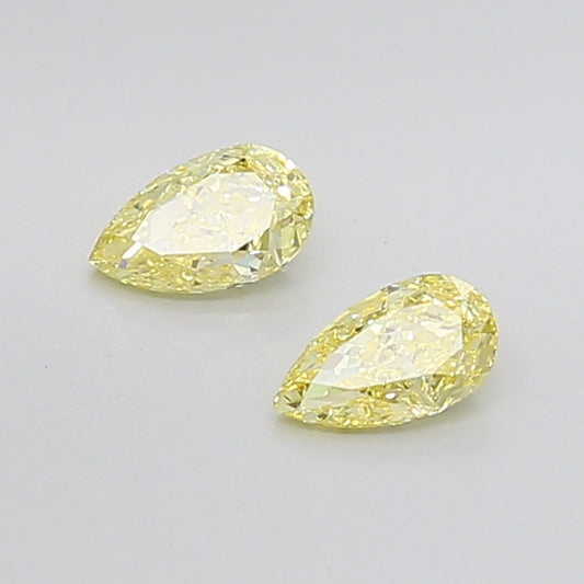 Loose Diamond Pear Shape Yellow Gemstone Lab-grown Diamond